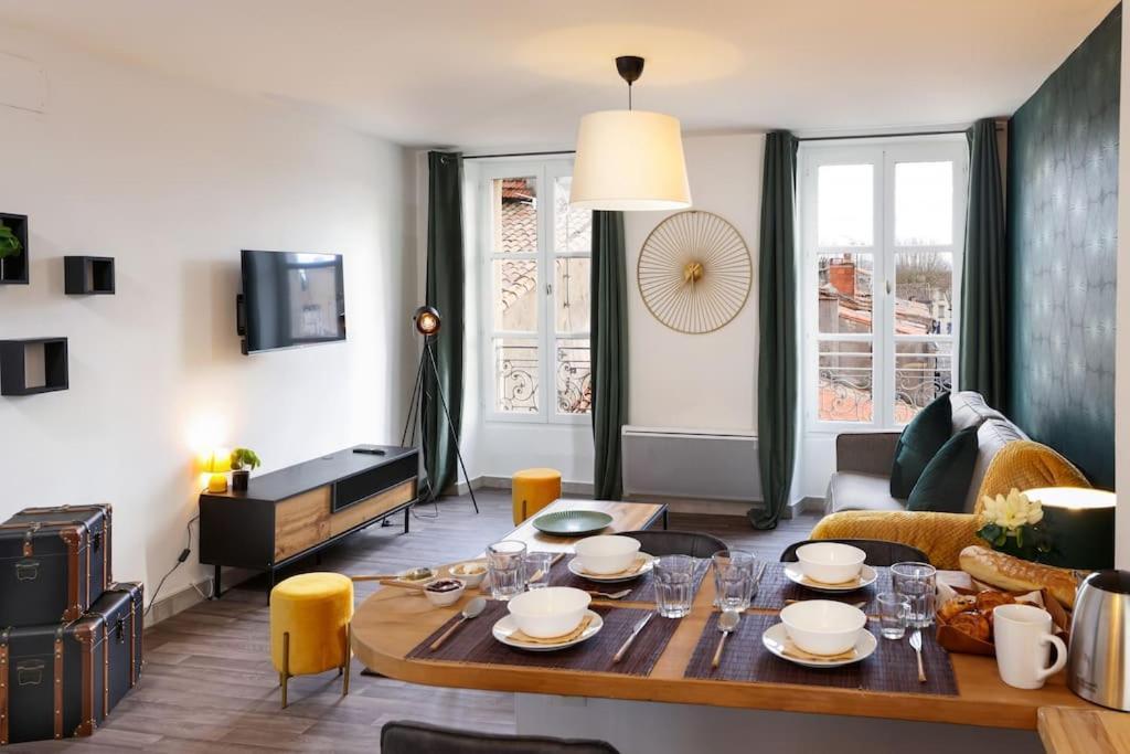 N3 Des Etudes Duplex Hypercentre Wifi Conciergeriedamecarcas Apartment Carcassonne Luaran gambar